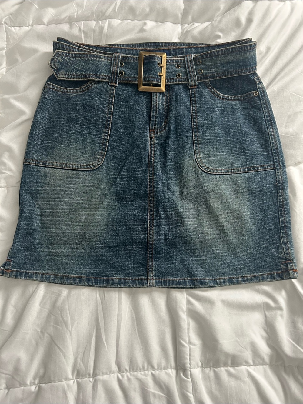 Vintage 90s Y2K L.A. Blues Denim Skirt
